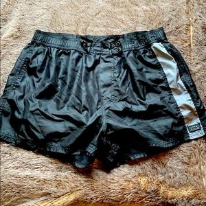 Marc Jacobs black grey swim trunks board shorts large men’s